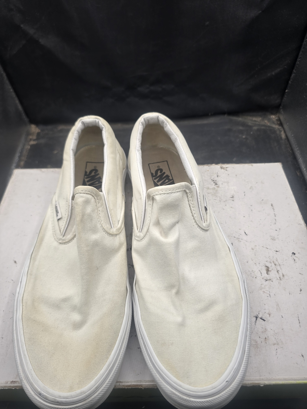 Vans Classic Slip-On Canvas Sneakers - Off-White